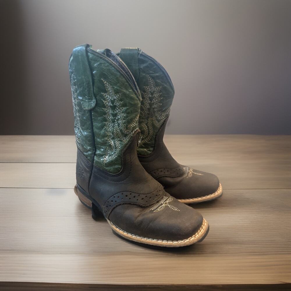 Caballo Dorado Toddler Cowboy Boots Size 16 (US1.5-2) Leather Western Baby Boots